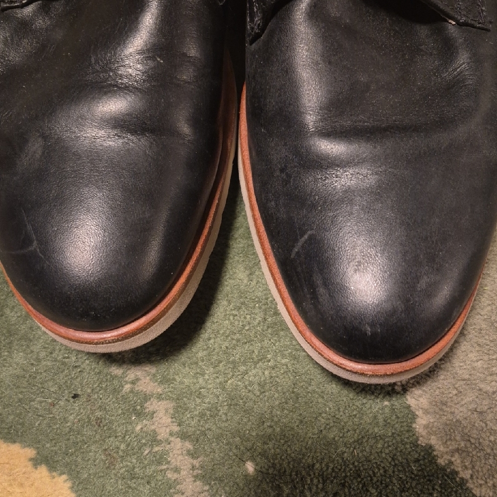 Frye Black Leather Women's Moccasin Monk Strap Shoes - Picture 13 of 15